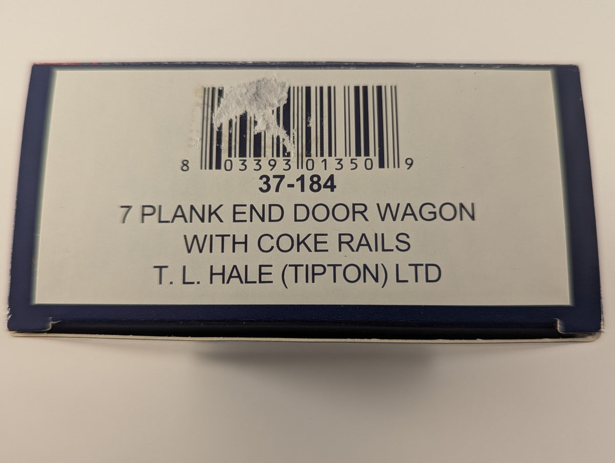 Bachmann OO Gauge 7 Plank End Door Wagon with Coke Rails T. L. Hale (Tipton) Ltd