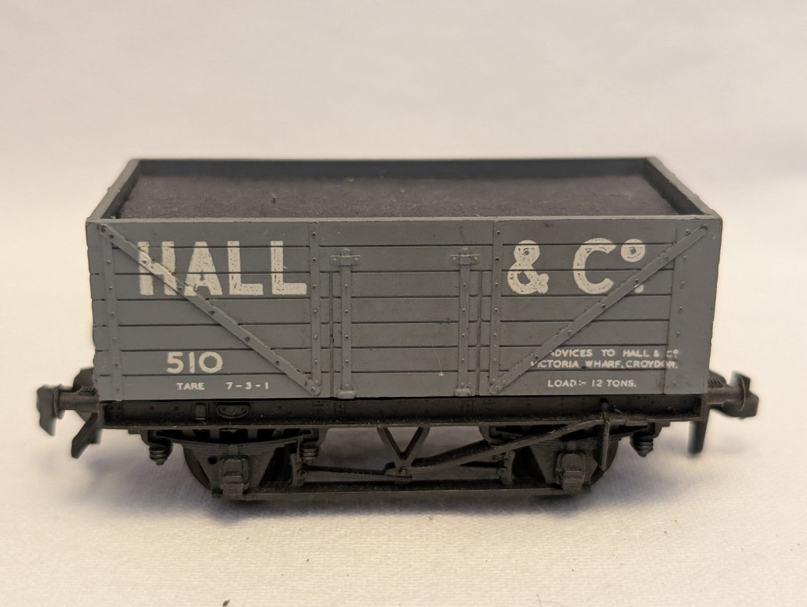 Trix OO Gauge 7 Plank Open Wagon 'Hall & Co' Goods Wagon 510 Hall