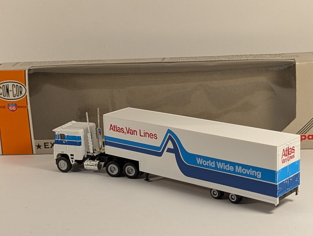 Con-Cor HO Scale Atlas Van Lines Cabover Articulated Truck