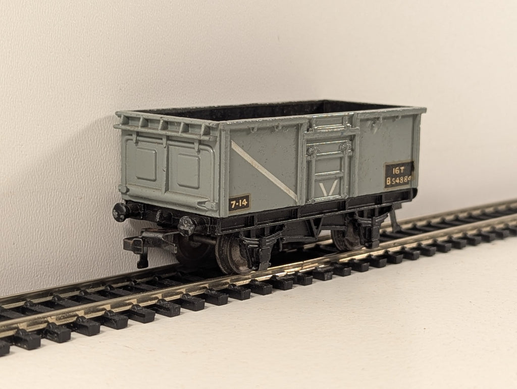 Hornby Dublo 32056 OO Gauge Grey BR 16 Ton Mineral Wagon - Boxed