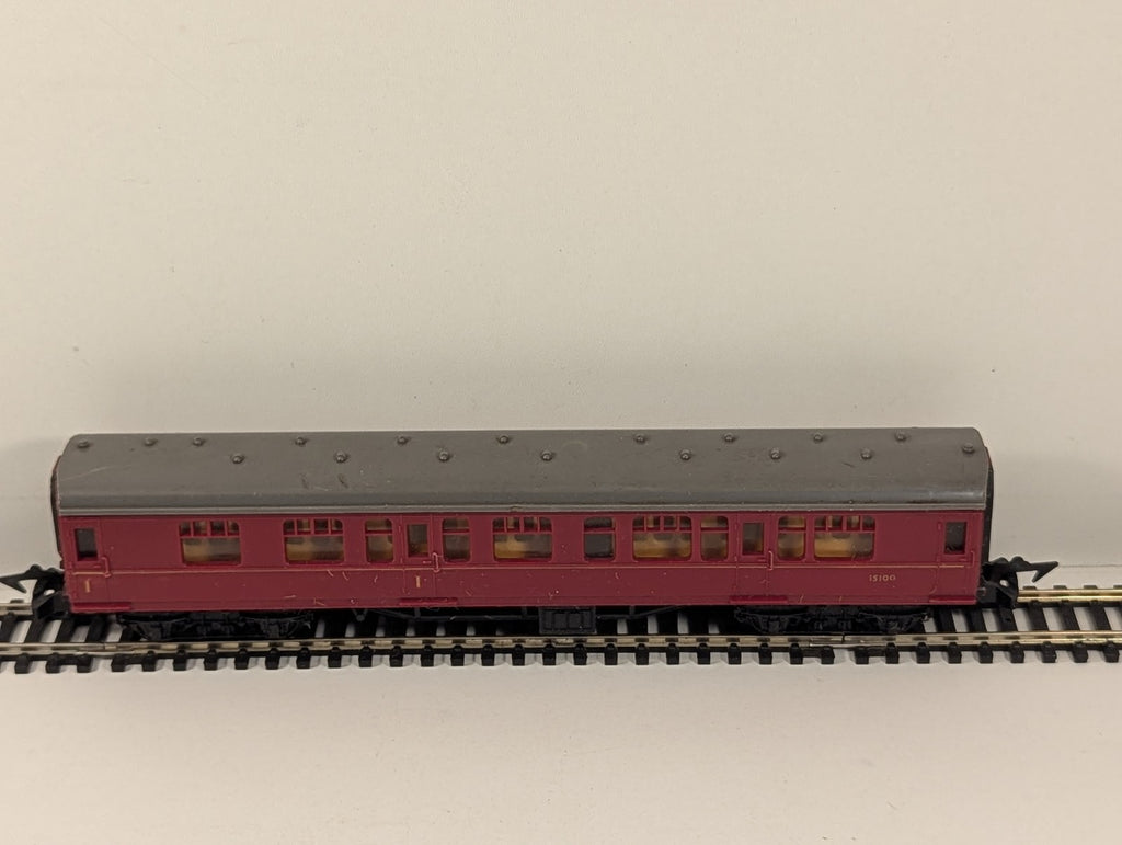 Jouef HO Scale Main Line First Class Coach Passenger Coach 15100 BR Maroon