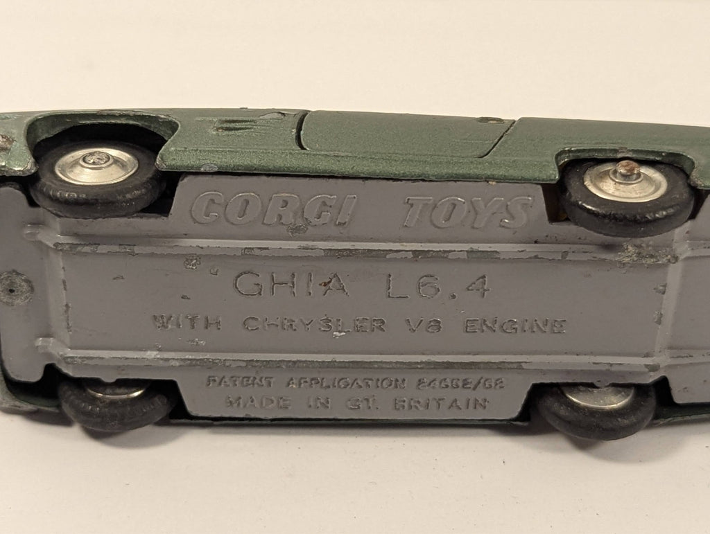 Corgi Toys 241 Ghia L6.4 1:43 Scale - Chipped Paint