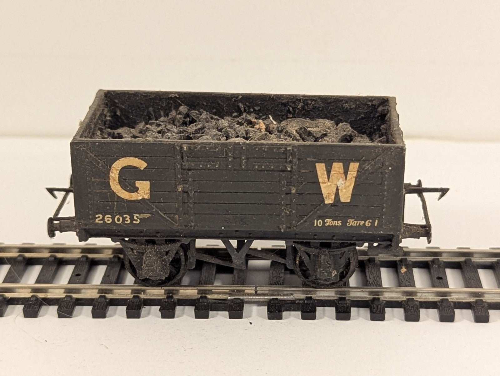 Kit Built OO Gauge GWR 5 Plank Open Wagon with Coal Load Goods Wagon 260