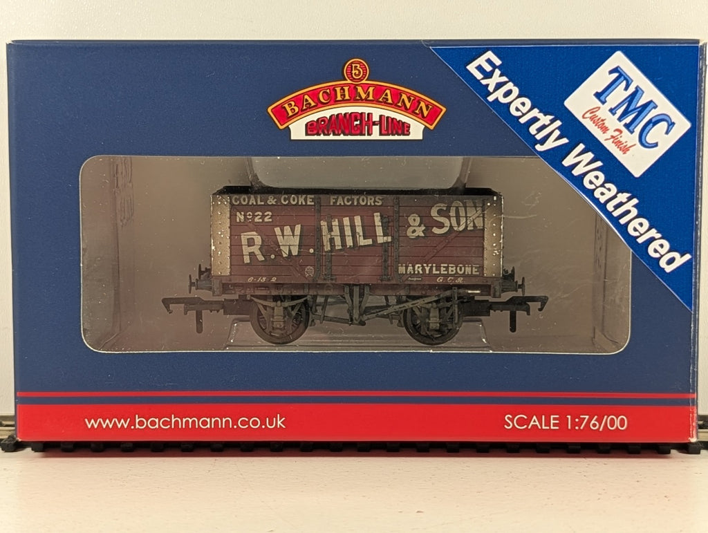 Bachmann Branchline 37-162 8 Plank Wagon “R.W. Hill & Son” Weathered