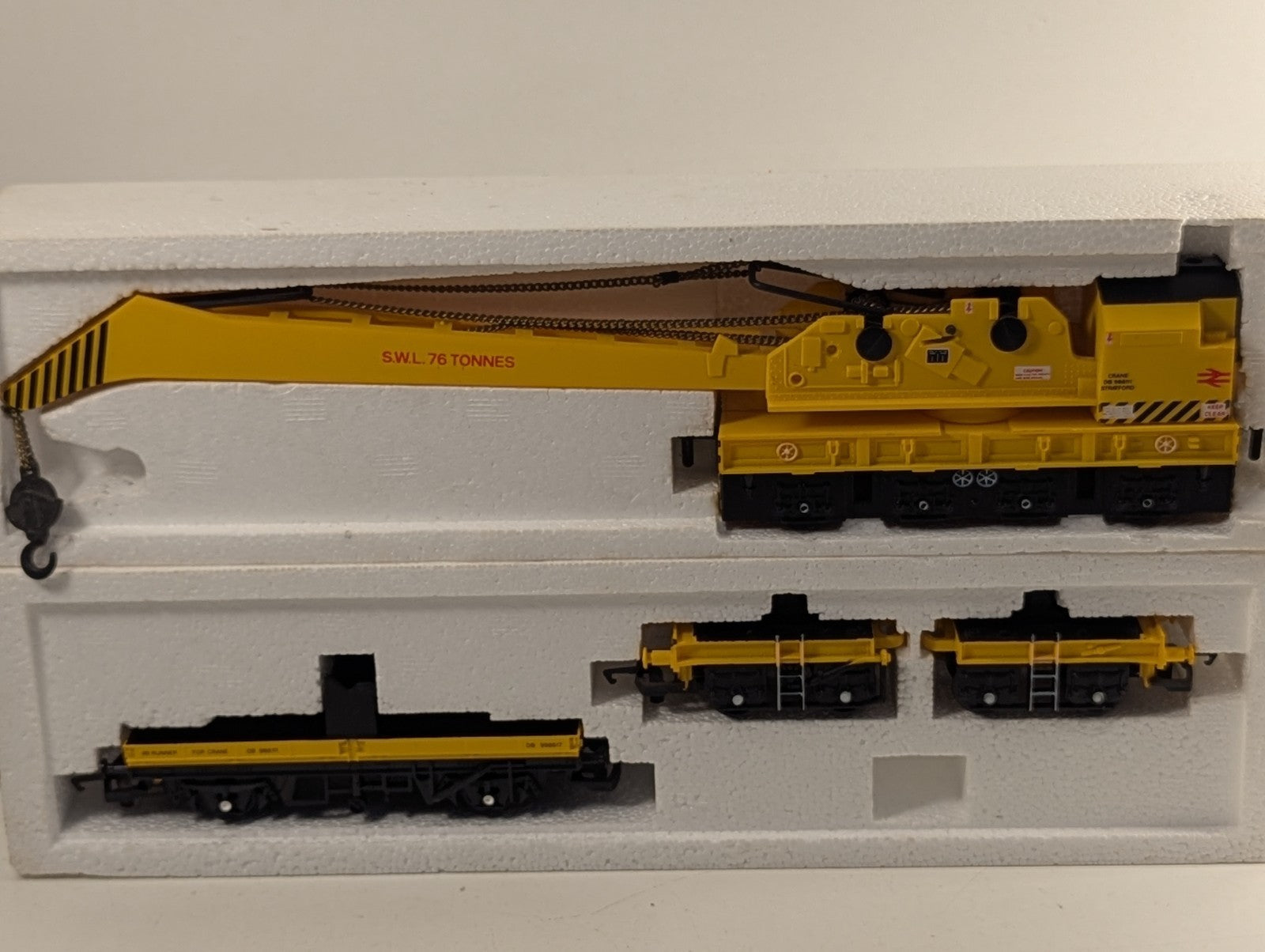 Hornby OO Gauge R749 BR Yellow 75 Ton Operating Breakdown Crane DB966111