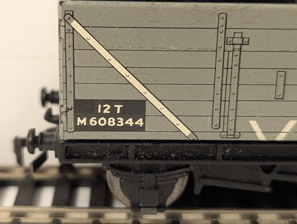 Hornby Dublo OO Gauge BR 12 Ton Open Wagon M608344 BR Grey 4635