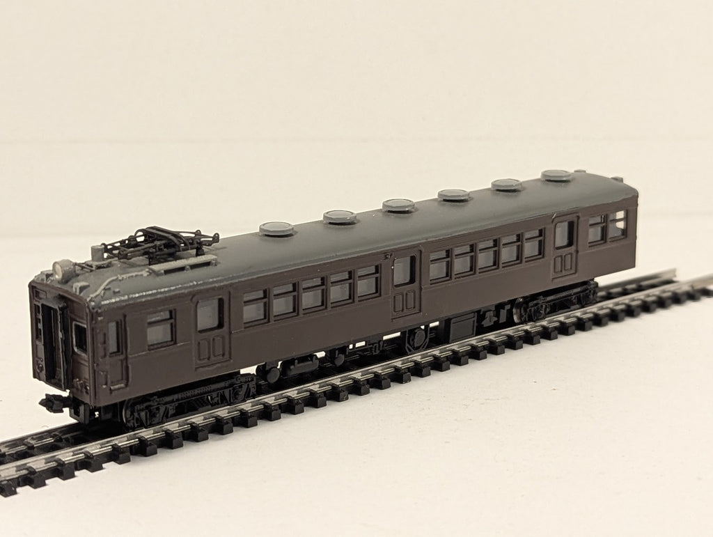 N Gauge JNR Class Moha 60 Electric Railcar Moha 60018 JNR Brown