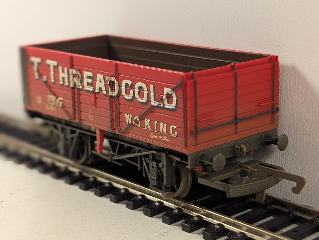 Hornby OO Gauge 7-Plank Open Wagon Goods Wagon 1915 T. Threadgold