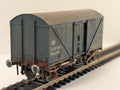 Hornby OO Gauge BR Blue SPV 12t Ventilated Van E87160 Weathered