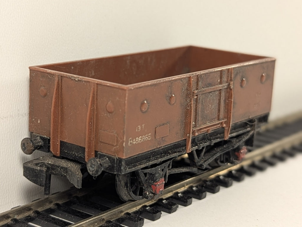 Hornby Dublo OO Gauge 13-Ton Steel Open Wagon Goods Wagon B486865 BR Bauxite
