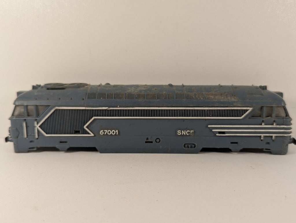 Jouef HO Gauge SNCF Class BB 67000 Locomotive Body 67001 SNCF Blue
