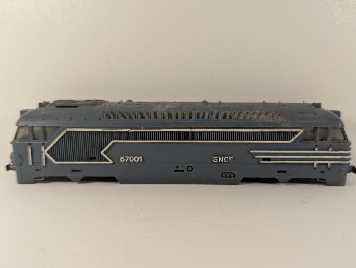 Jouef HO Gauge SNCF Class BB 67000 Locomotive Body 67001 SNCF Blue