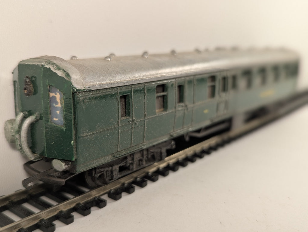 Playcraft HO Scale Brake Third Coach Passenger Coach Southern Green P862