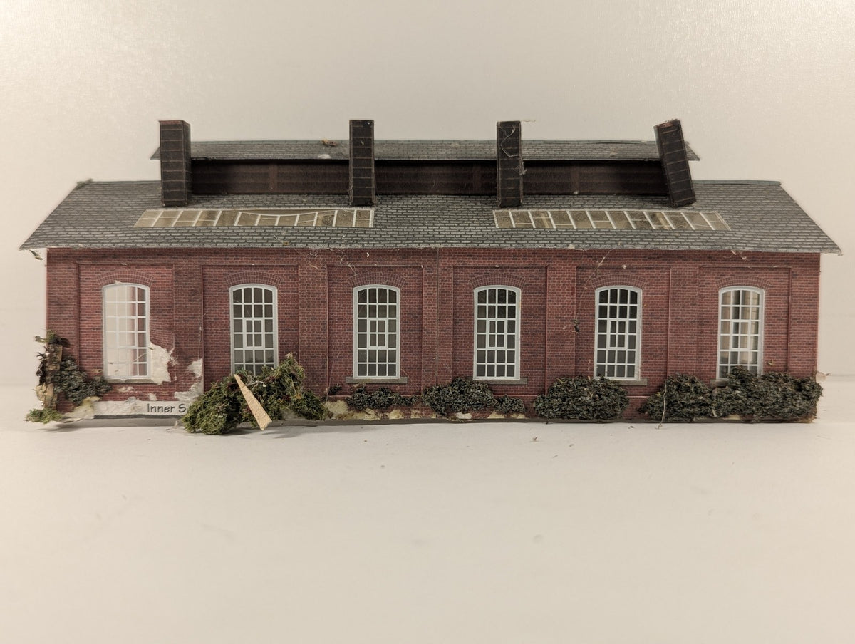 Metcalfe Models N Gauge Double Track Engine Shed Building Red Brick PO223