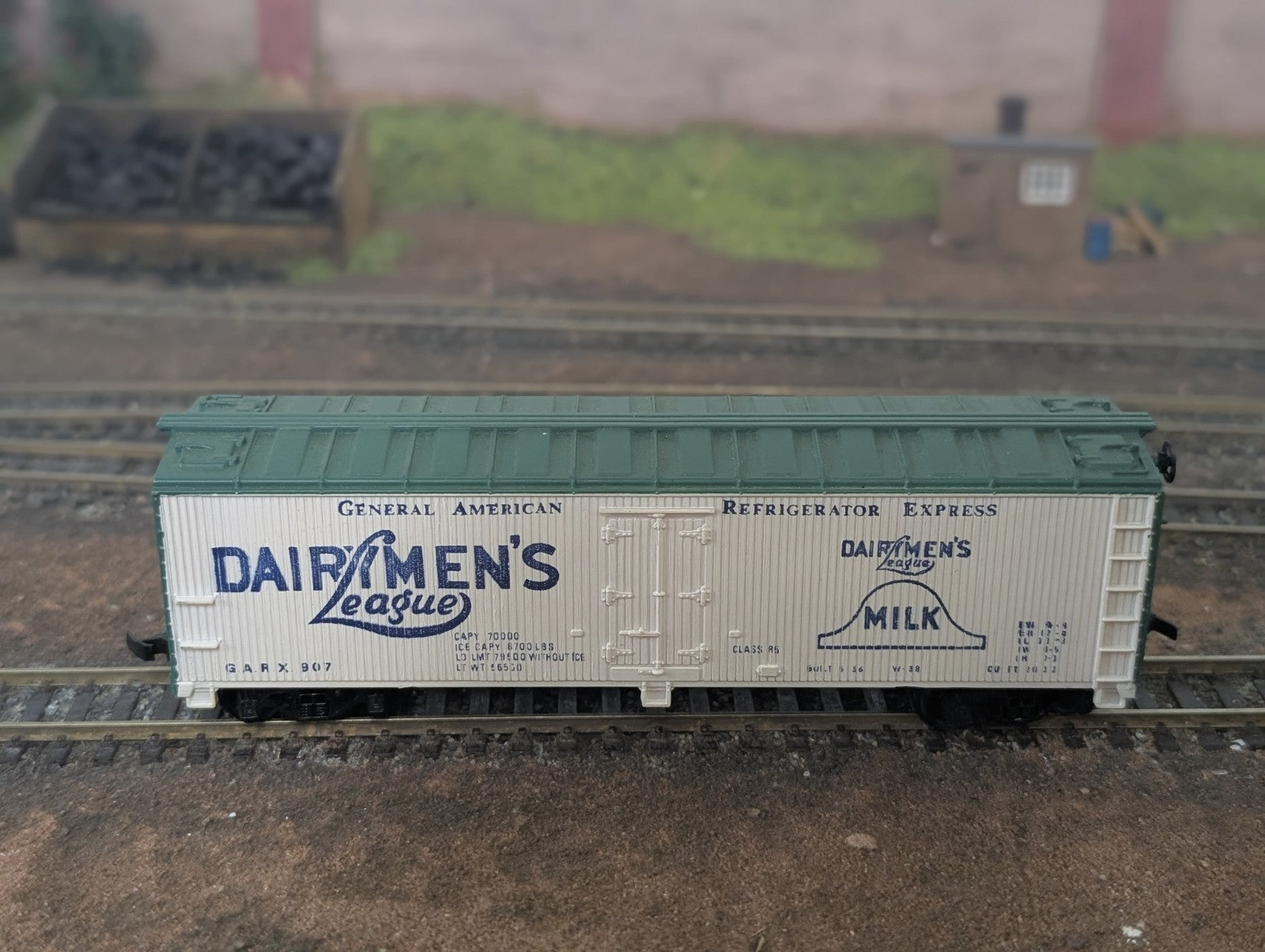 Tyco HO Gauge Dairymen's League Refrigerator Car GARX 907