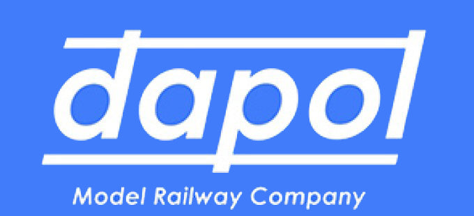 Dapol Model Railway Company logo on a blue background