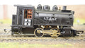 Life-Like HO scale black AT and SF steam locomotive model on train tracks