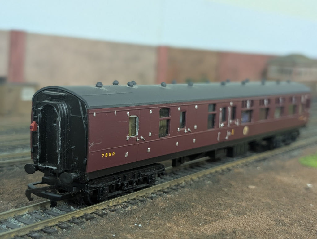 Triang LMS Coach Brake Class Repainted Renumbered 7890