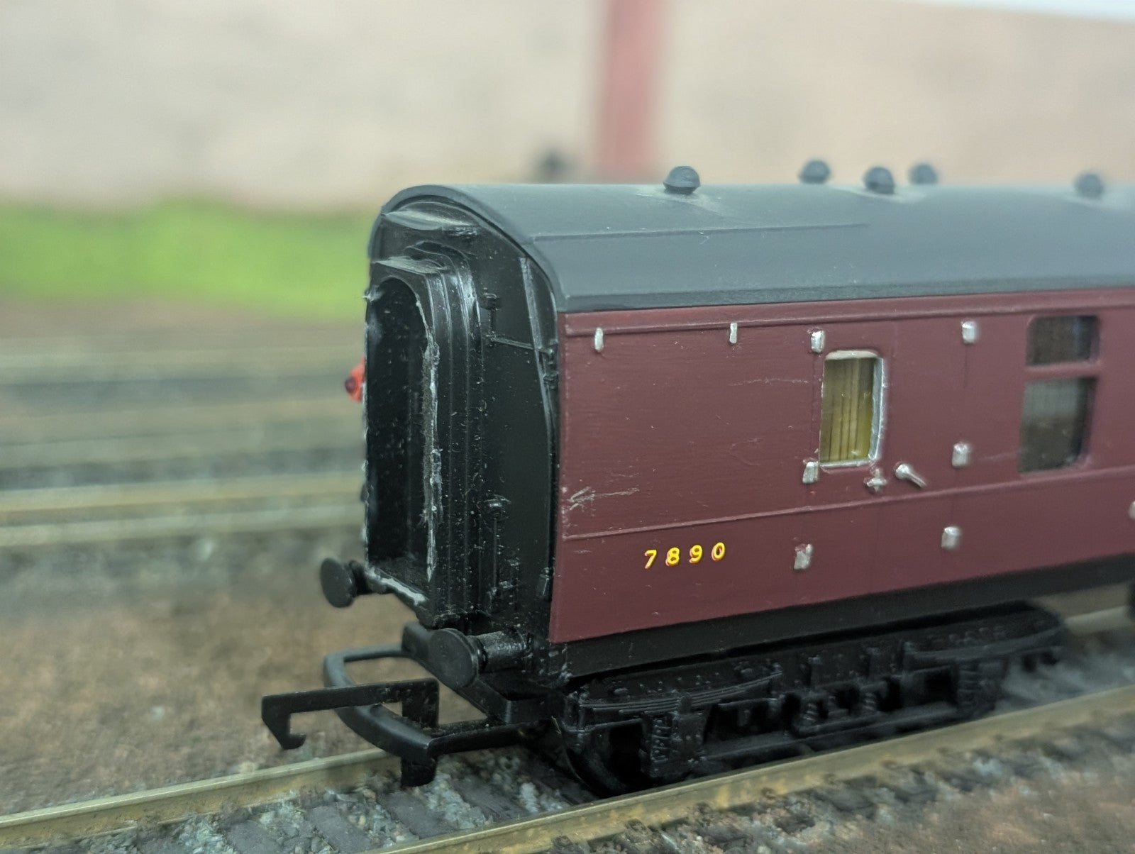 Triang LMS Coach Brake Class Repainted Renumbered 7890
