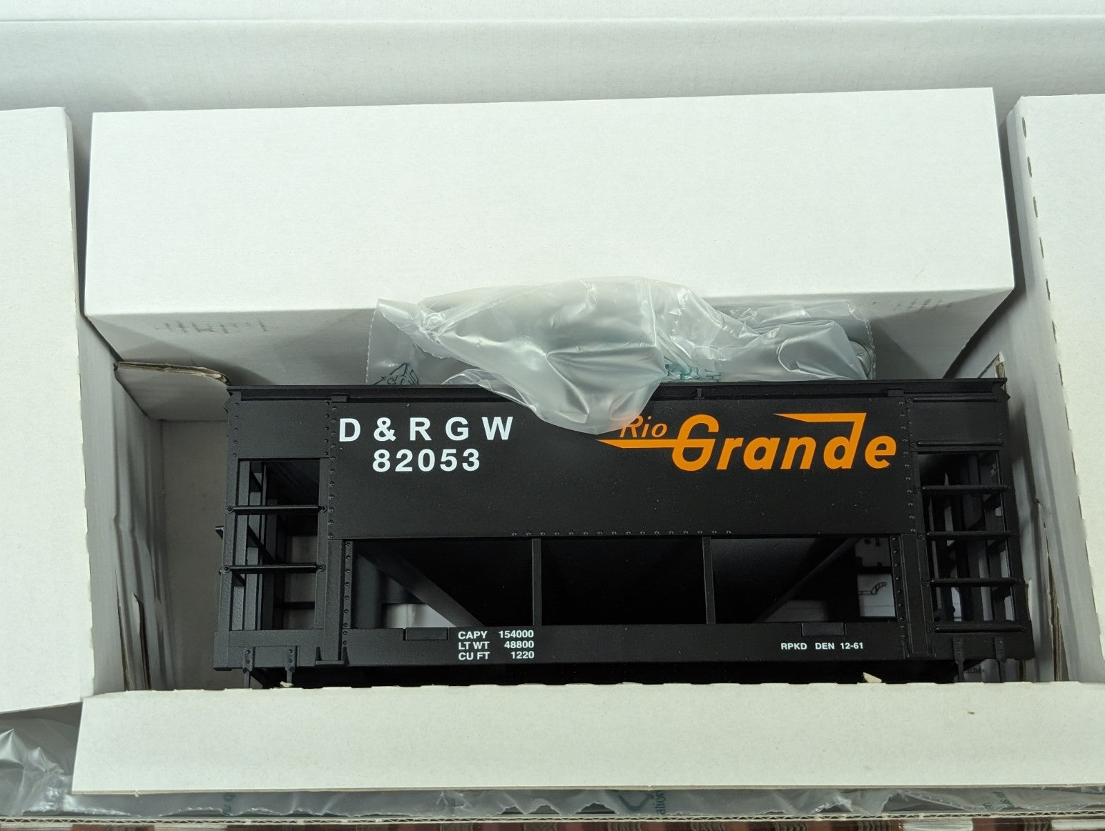 PIKO 38813 D&RGW Ore-Car Single bay open top, No Chassis